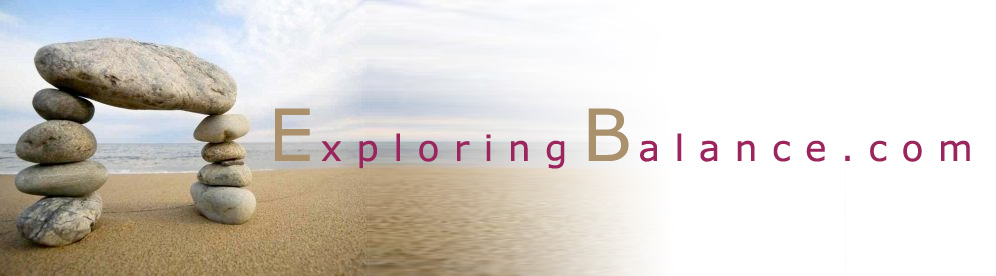 ExploringBalance.com standing stones on beach
